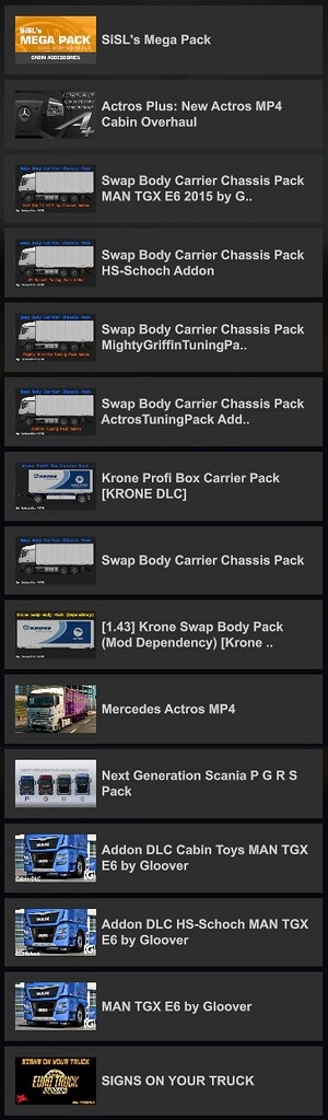 Pack d'accessoires de camion - Espace d'assistance (uniquement pour les  Mods de notre site) - Dams Laconi : Streameur, DJ, Vidéaste, Moddeur